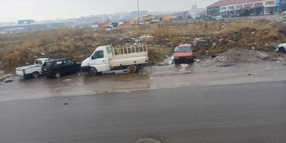 Sivas'ta sanayi sitelerinde hurda araç operasyonu