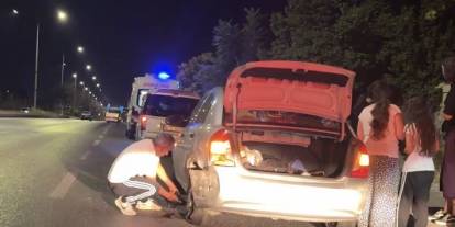 Sivas'tan Bursa'ya giden araç kaza yaptı!