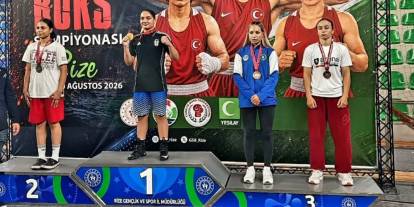 Sivaslı boksör Rize’de Türkiye 3.’sü oldu