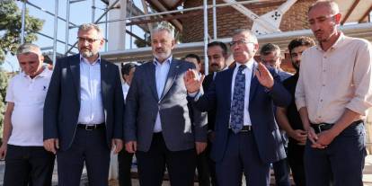 Sivas’ta tarihi camilerde restorasyon çalışmaları incelendi