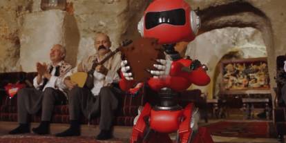 TEKNOFEST robotu sıra gecesinde çiğköfte yoğurdu